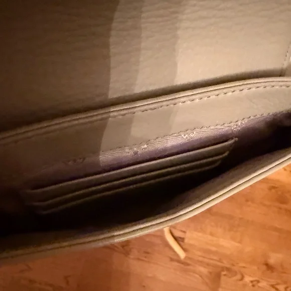 TORY‎ BURCH Britten Mini Crossbody Bag French Gray Silver Hardware Rt-398$ - Picture 9 of 9